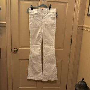 Wide leg Spanx white jeans